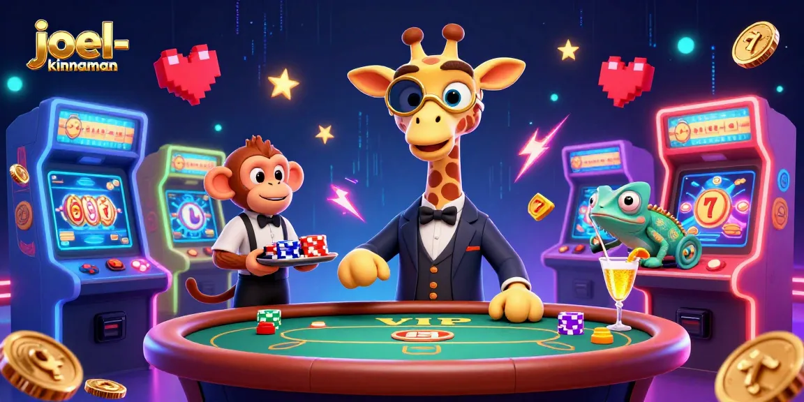 Experience fun with joel-kinnaman in a lively casino scene at a VIP poker table surrounded by dynamic gaming elements.