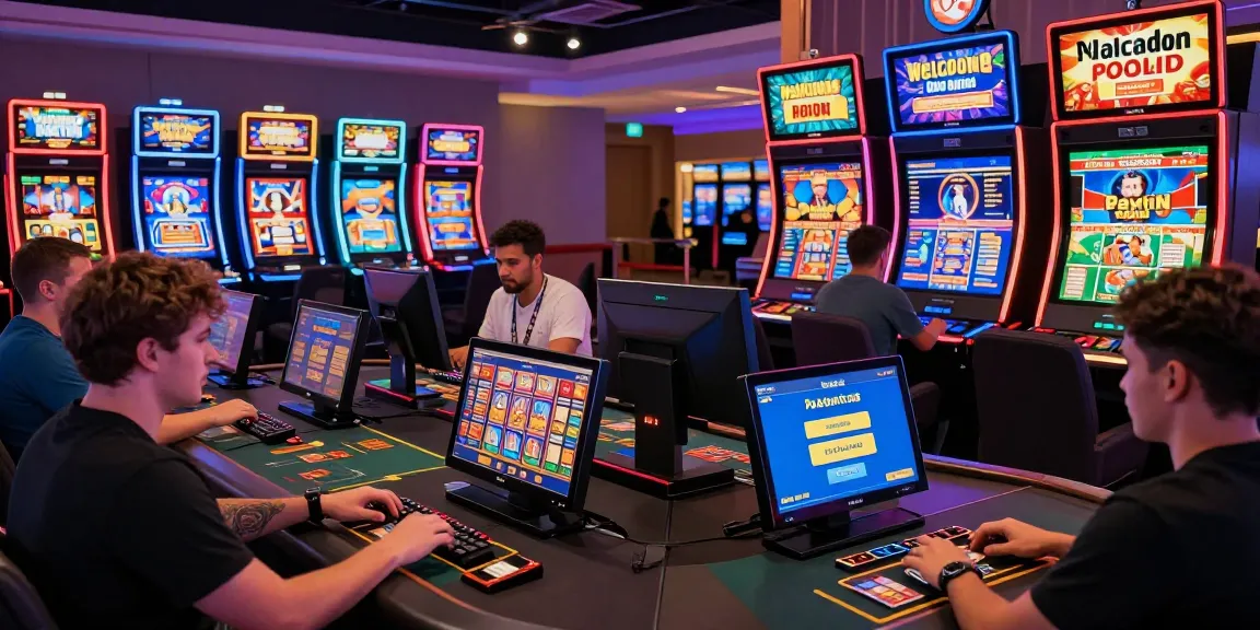 Spieler genießen ein Paysafe Card Casino Erlebnis mit lebhaften Spielautomaten und sicheren Transaktionen.