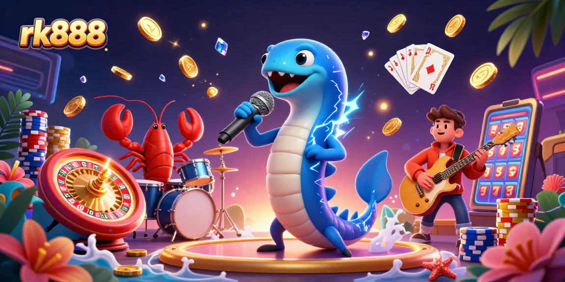 RK888 menciptakan pengalaman bermain kasino unik dengan ilustrasi warna-warni yang menarik dan energik.