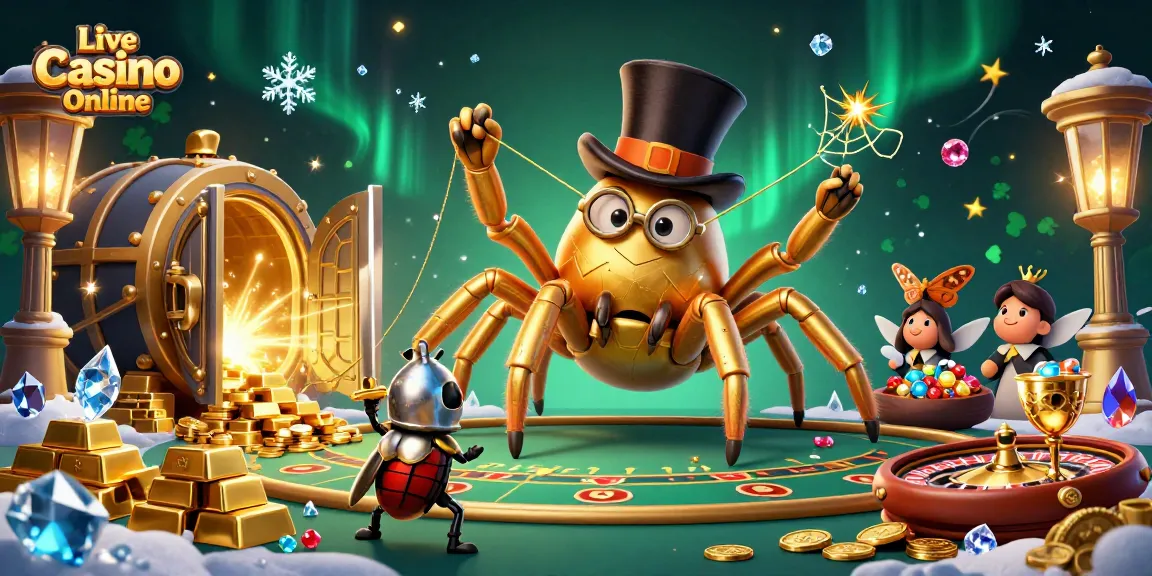 Engage with Live Casino Online featuring dynamic characters at an exciting gaming scene.