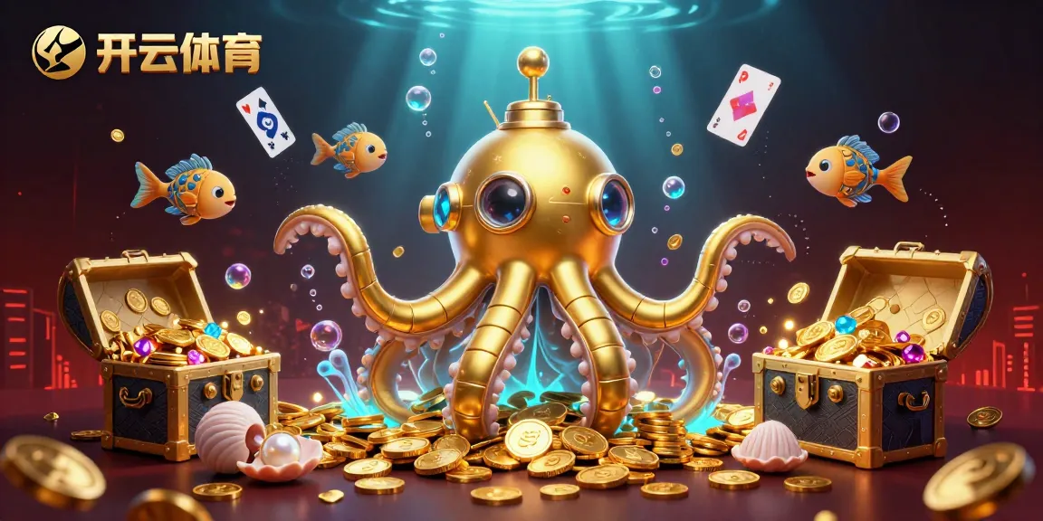 Exciting moment at 开云体育 as players engage with thrilling games in a vibrant underwater theme.