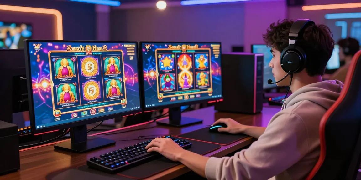 Gamer menikmati pengalaman LUXURY777 Link Alternatif di ruang permainan modern dengan grafik konsol yang menarik.
