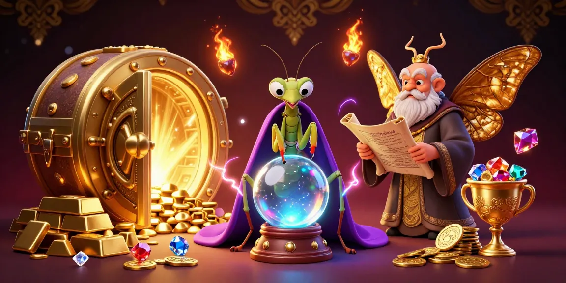 Experience the thrill of PAKDE4D with enchanting fortune-telling imagery amidst treasures.
