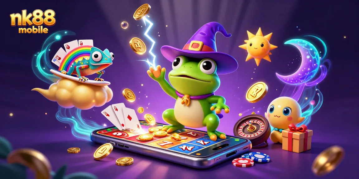 Experience the thrill of nk88 mobile with golden coins and exciting slot games in dynamic 3D.