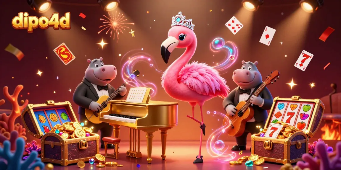 Engage in thrilling gameplay with dipo4d, showcasing a vibrant casino scene with lively characters and immersive elements.