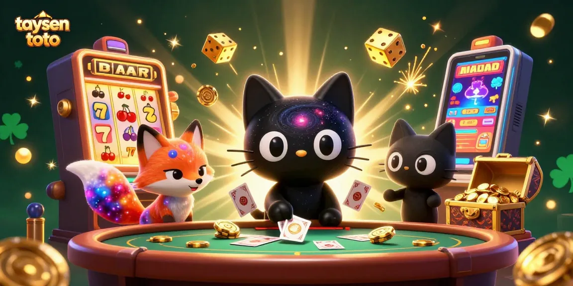 Rasakan keseruan bermain taysen toto dengan imajinasi kasino 3D penuh warna dan elemen menarik.