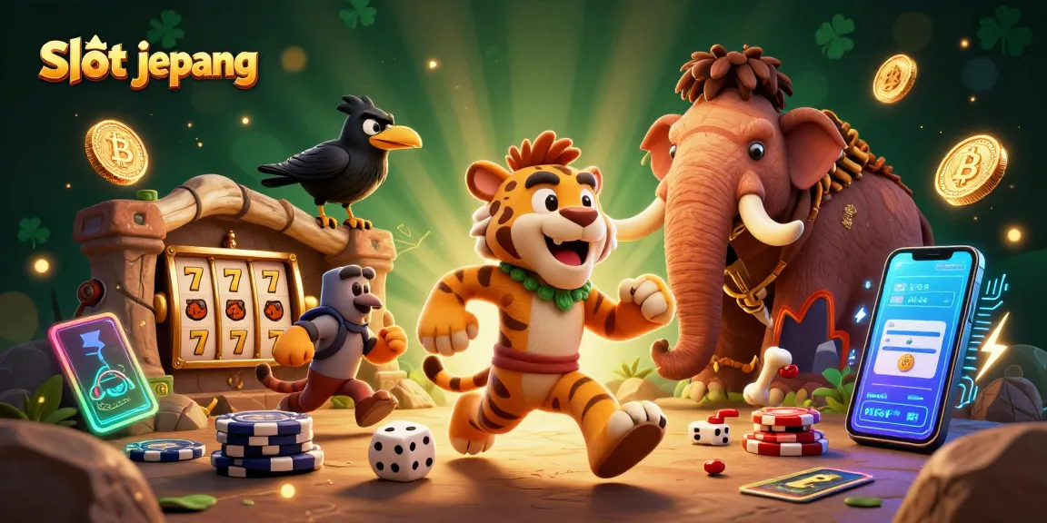 Experience big wins with slot jepang in this vibrant 3D casino illustration.