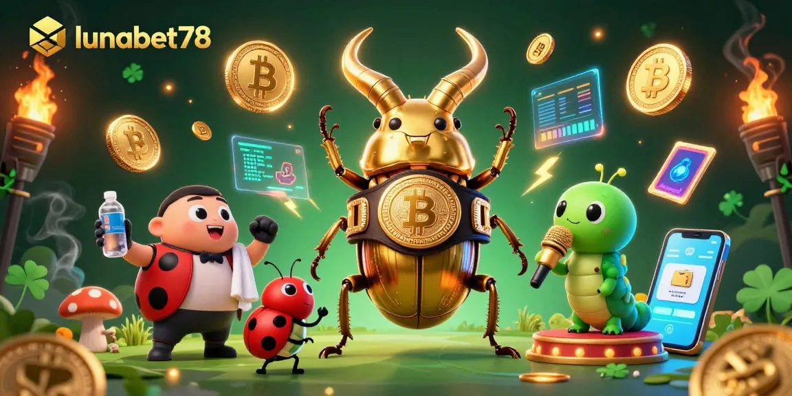 Temukan sensasi bermain di lunabet78 dengan ilustrasi 3D penuh warna yang menampilkan karakter menarik dan elemen kasino.