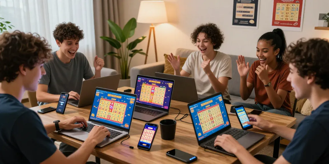 Exciting online gaming moment with players engaging in tempo toto lottery